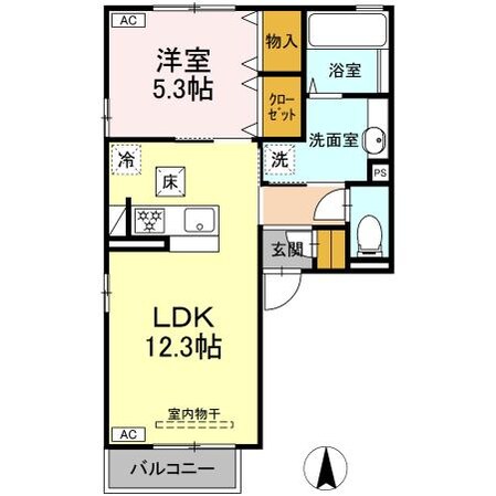 グレイス　Ｃ棟の物件間取画像